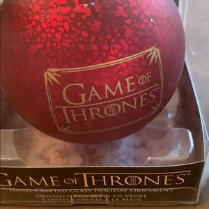 COPY - COPY - COPY - Two Game of Thrones Glass Ornaments